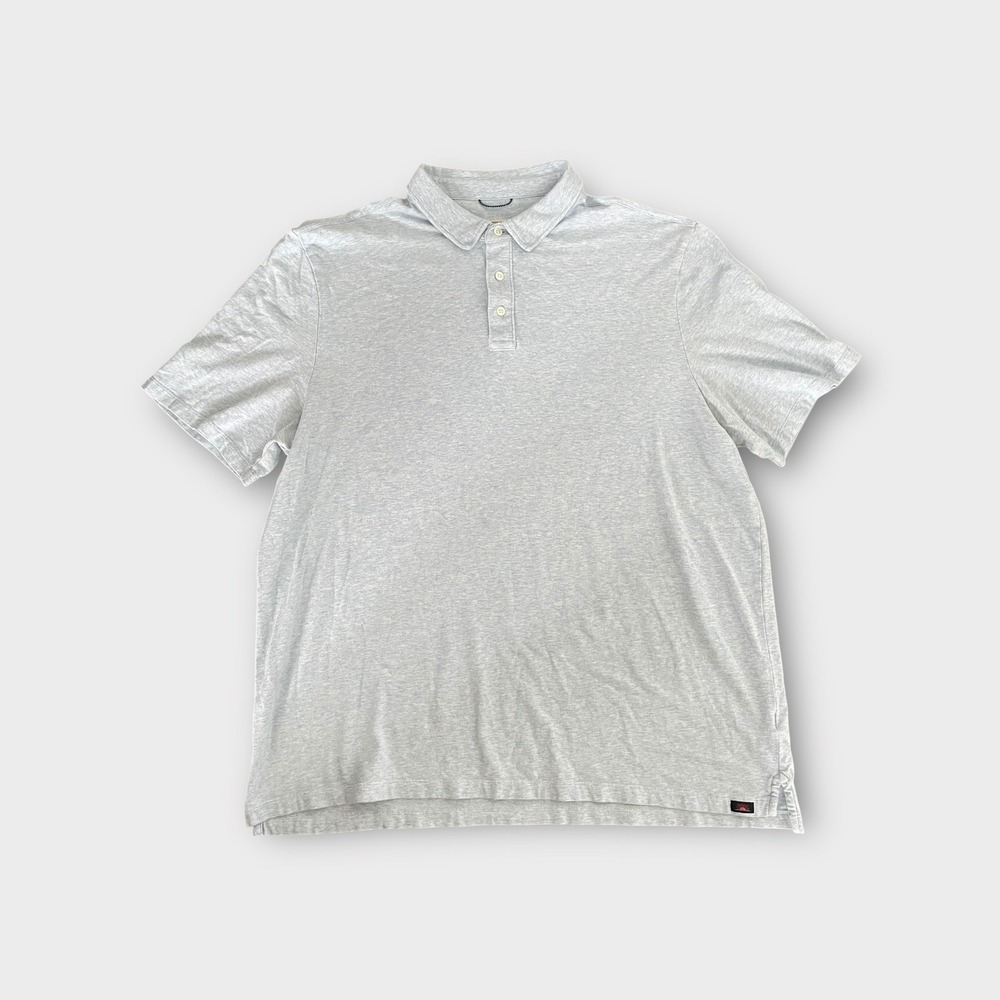 Faherty Movement Polo Mens XXL Light Blue Heathered Coastal Surf Preppy Casual - Picture 5 of 9